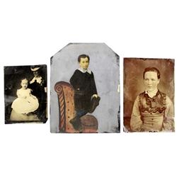 3 Antique Tintypes