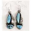 Image 1 : Native American Zuni Silver Turquoise Earrings