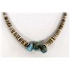 Image 1 : Santo Domingo Shell Heishi and Turquoise Choker