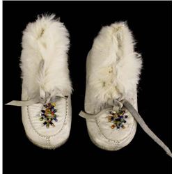 Plains Indian Child's Leather Moccasins