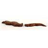 Image 1 : 2 Zuni Carved Soapstone Snake Fetishes by Cachini
