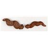 Image 2 : 2 Zuni Carved Soapstone Snake Fetishes by Cachini