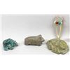Image 2 : 6 Native American Zuni Carved Stone Fetishes