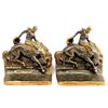 Image 1 : Ray E. Dodge Cast Iron Broncobuster Bookends