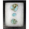 Image 3 : Three #8 Mine Turquoise Cabochons