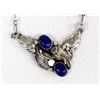 Image 1 : Native American Navajo Sterling Lapis Necklace