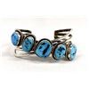Image 1 : Native American Navajo Sterling Turquoise Bracelet
