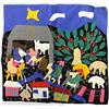 Image 1 : South American Peruvian Nativity Scene Arpillera
