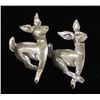 Image 1 : Native American Navajo Sterling Deer Earrings