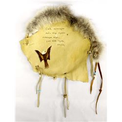 Native American Lakota Leather & Fur Banner