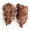 Image 2 : 2 Zuni Carved Soapstone Badger Fetishes by Cachini
