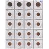 Image 1 : SHEET OF PENNIES 4 LRG 18959, 1876, 1917, 1918, 20 SMALL FROM 1936 - 2011