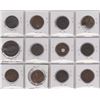 Image 2 : 12 LARGE CANADIAN PENNIES 1820 - 1842
