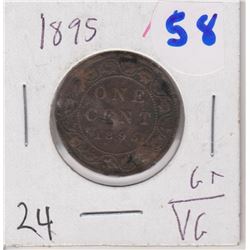 1895 CANADIAN LARGE PENNY VG