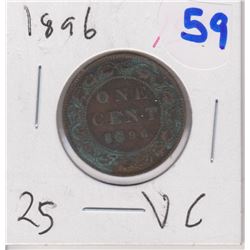 1896 CANADIAN LARGE PENNY VG