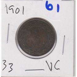 1901 CANADIAN LARGE PENNY VG