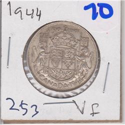 1944 CANADIAN 50 CENT COIN VF