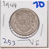 Image 1 : 1944 CANADIAN 50 CENT COIN VF