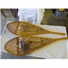 Image 1 : SET OF SNOW SHOES, GUT WEBBING, LEATHER BINDINGS