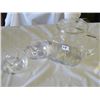 Image 1 : CLEAR GLASS JUICE PITCHER, 2 CLEAR GLASS CUPS