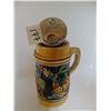 Image 4 : HAND PAINTED GERMAN BEER STEIN W/AUGUST LUNDNER LIGHTER 4¾" T,