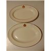 Image 1 : CANADIAN NATIONAL  & CDN NATIONAL HOTELS SANDWICH PLATES ROYAL DOULTON 7X10"