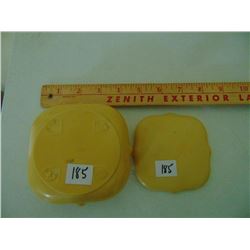 4½" SQUARE FRENCH IVORY JEWELRY BOX