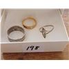 Image 2 : THREE STERLING SILVER RINGS