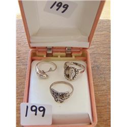 STERLING SILVER RING LOT, ANIMALS, BUTTELFLY, HORSE DOLPHIN