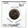 Image 2 : RARE 1947 DOT FIVE CENT PIECE