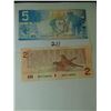 Image 2 : RADAR 2006 $5 BILL & REPLACEMENT 1986 $2 BILL