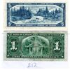 Image 2 : 1937 COYNE/TOWERS 1 DOLLAR NOTE & 5 DOLLAR 1954 BOUEY/RASMINSKY