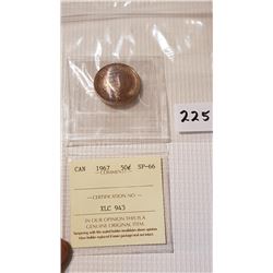 CERTIFIED SP-66 1976 50 CENT PIECE