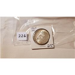 1967 $1 SILVER COIN