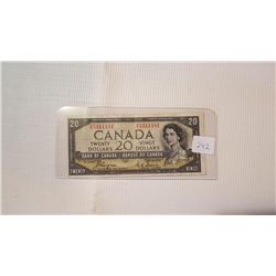 1954 COYNE/TOWERS $20 DEVIL'S FACE