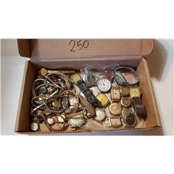 VINTAGE WATCHES, LARGE LOT, AS IS