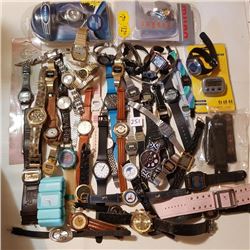 50+ VINTAGE WATCHES, SOME NEW/OLD STOCK