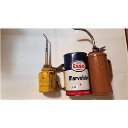 JOHN DEERE & GOLDEN ROD OILERS & ESSO TIN