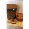 Image 1 : ANTIQUE STORE DISPLAY RILEY'S TIN & 2 OTHER TINS