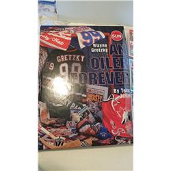GRETZKY BOOK & CARD AND OTHER OILER CARDS, OLDER