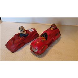 WALT DISNEY HARD RUBBER ANTIQUE TOYS, AS IS