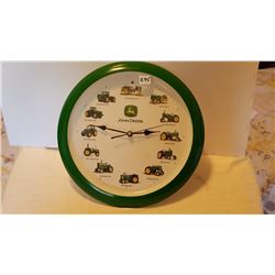LICENSED JOHN DEER CLOCK 13"