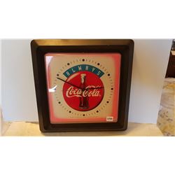 COCA COLA CLOCK, 13.5"