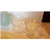Image 3 : GLASS LOT, CREAM/SUGAR BOW & PLATE IS DEPRESSION