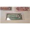 Image 2 : CANADA 5 DIFFERENT PAPERS BILLS 1937, 54, 67, 86