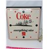 Image 1 : COKE ADVERTISING CLOCK/SIGN, ELECTRIC 16 X 16"