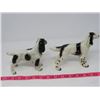 Image 2 : SHAFFORD CHINA HANDPAINTED DOG ORNAMENTS 5¾" TALL, NO CHIPS/CRACKS