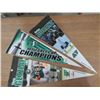 Image 1 : CHRIS GETZLAFF, SIGNED 1989, 100 UR ROUGHRIDERS PENNANT, DARIN DURAN PENNANT GREY CHAMIPON PENNANTE