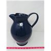 Image 2 : 12½ TALL BLUE PITCHER, CERAMIC