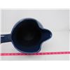 Image 3 : 12½ TALL BLUE PITCHER, CERAMIC